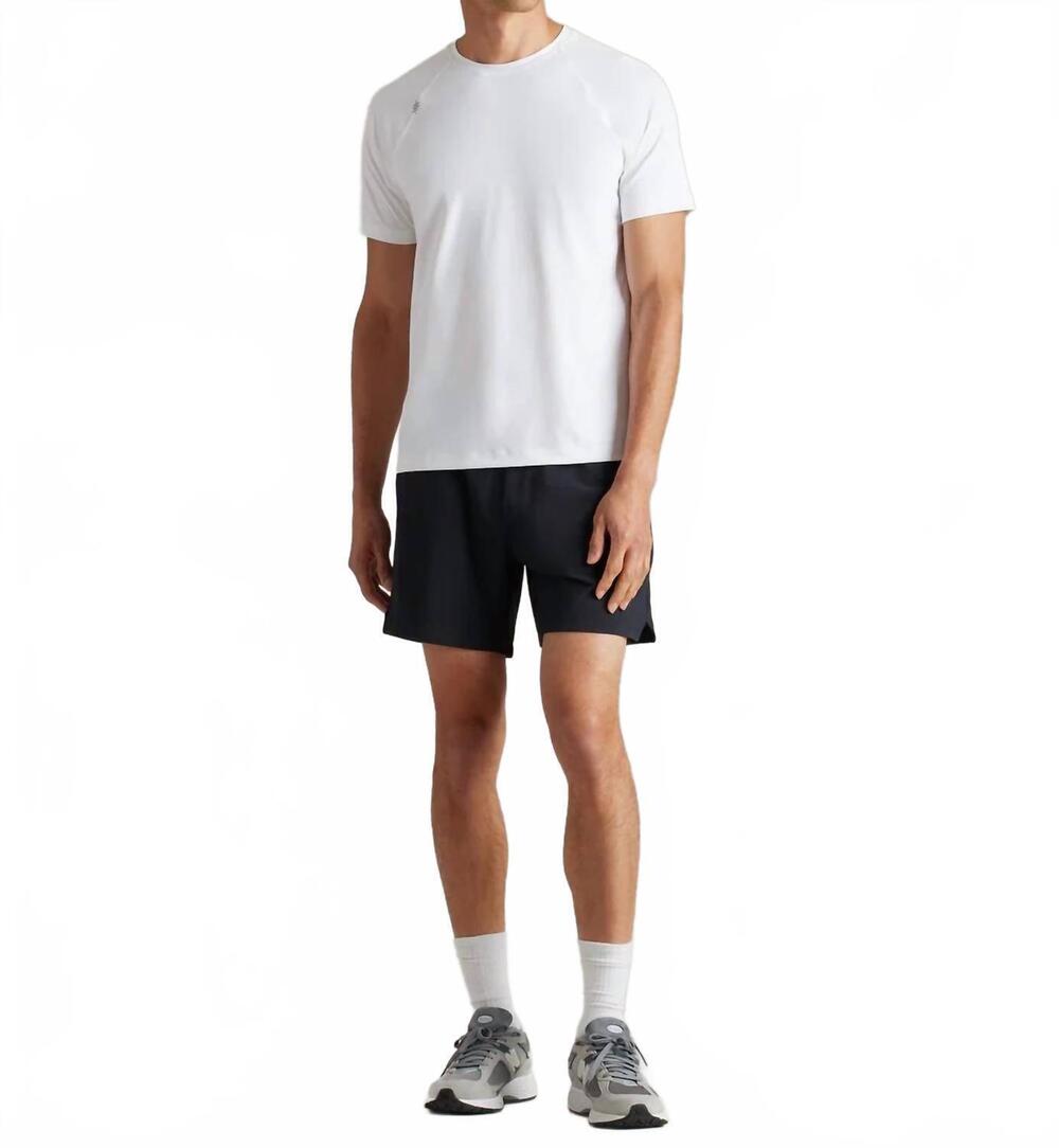 NEW RHONE men's reign short sleeve t shirt in white